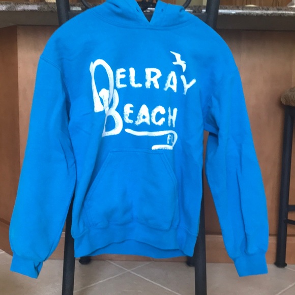 Gildan Jackets & Blazers - Blue Delray Beach Florida Hoodie